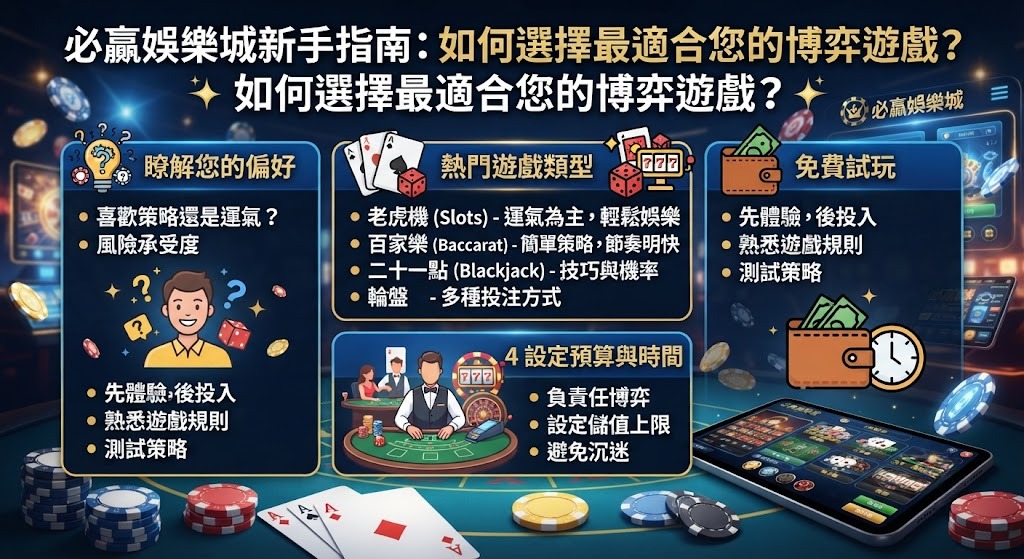 無需負擔風險，馬上找到最對您胃口的博弈玩法！
